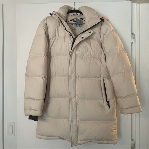 Aritzia Super Puff Mid Length Matte Pearl - Picture 2 of 11